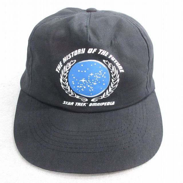 中古 キャップ 90年代 90s スタートレック STAR TREK 黒 ブラック 【spe】 25oct14