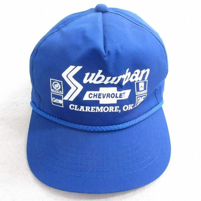 中古 キャップ 90年代 90s シボレー サバーバン 青 25nov27