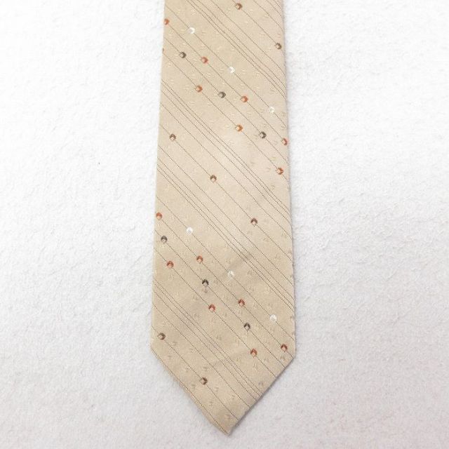 中古 ネクタイ 80年代 80s ベージュ カーキ 24oct30