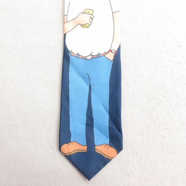 中古 ラルフマリーン ネクタイ 90年代 90s キングオブザヒル USA製 紺 ネイビー 25jun30
