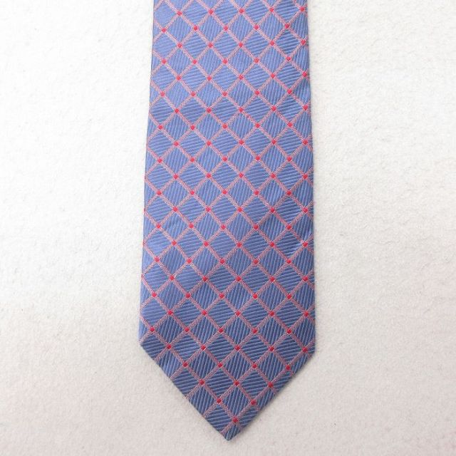 中古 ネクタイ シルク イタリア製 薄紺 ネイビー 25jun30