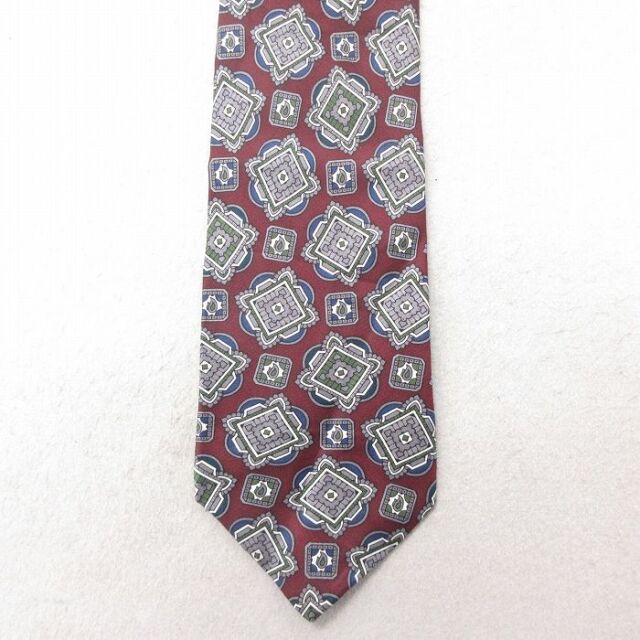 中古 IZOD ネクタイ 00年代 00s シルク USA製 エンジ 25jul01