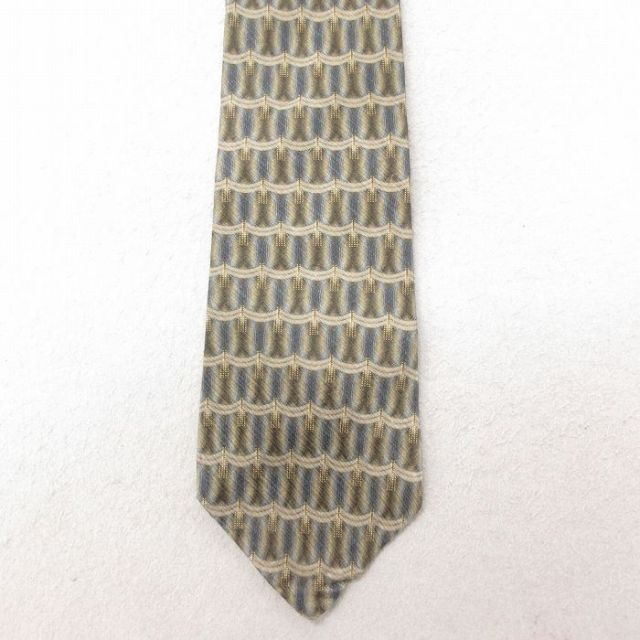 中古 ネクタイ 90年代 90s シルク USA製 緑 グリーン 25jul15
