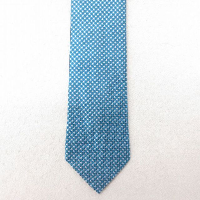 中古 ネクタイ シルク 薄紺 ネイビー 25jul15