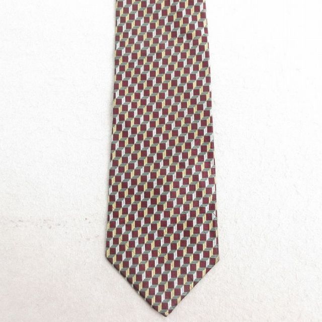 【50%OFF】中古 ネクタイ 90年代 90s シルク USA製 エンジ 25jul23
