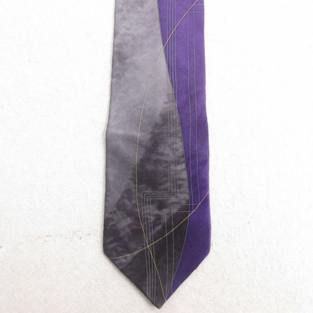 【50%OFF】中古 ピューリタン ネクタイ 00年代 00s シルク USA製 グレー他 25jul23