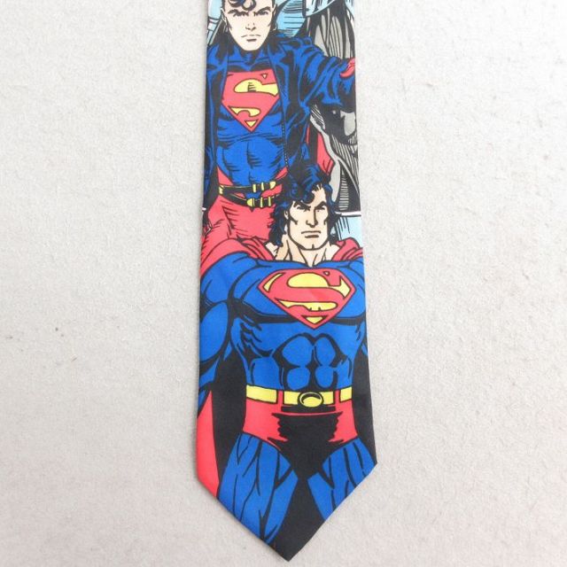 中古 ラルフマーリン ネクタイ 90年代 90s DCコミックス スーパーマン 25jul23
