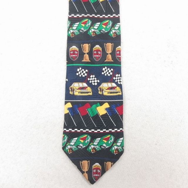 【20%OFF】中古 ピューリタン ネクタイ 00年代 00s レーシングカー USA製 黒 26feb13