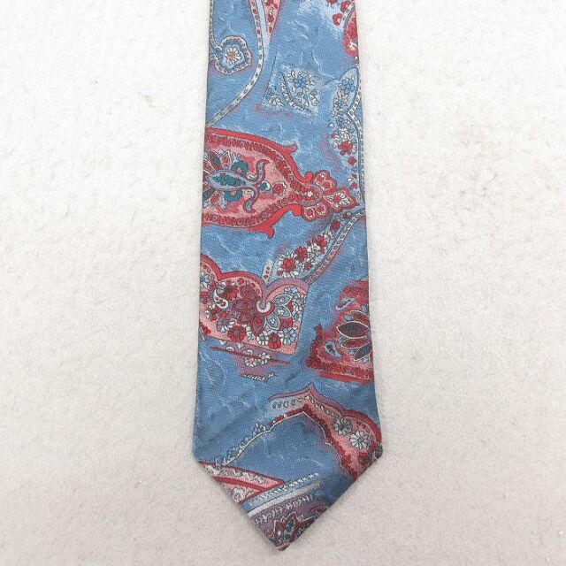 中古 バンヒューセン ネクタイ 90年代 90s ペイズリー柄 USA製 グレー 26feb26