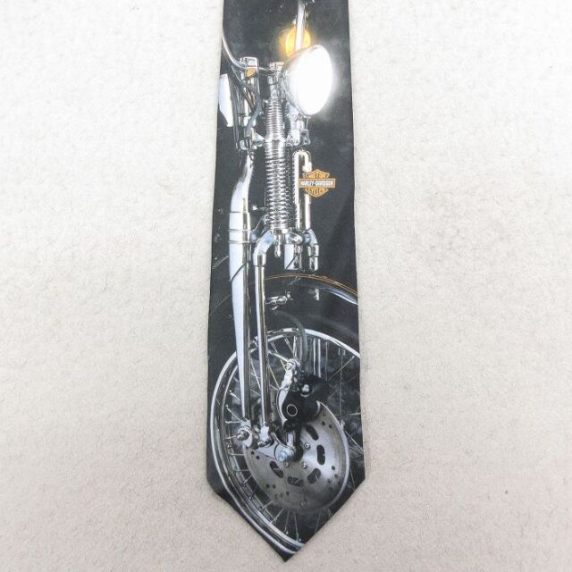 中古 ラルフマーリン ハーレーダビッドソン ネクタイ 90年代 90s バイク USA製 黒【spe】 26feb26