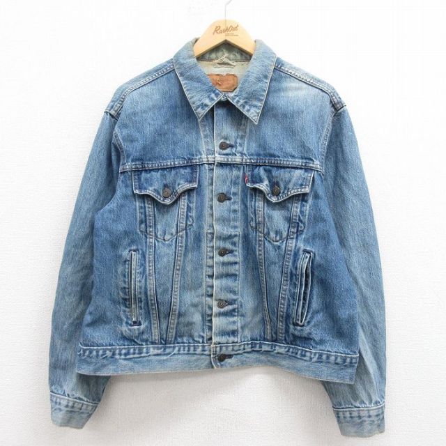 【50%OFF】XL★古着 リーバイス Levis 70506 長袖 ジージャン メンズ 90年代 90s コットン カナダ製 紺 ネイビー デニム 【spe】 25aug09 中古 アウター Gジャン ジャケット