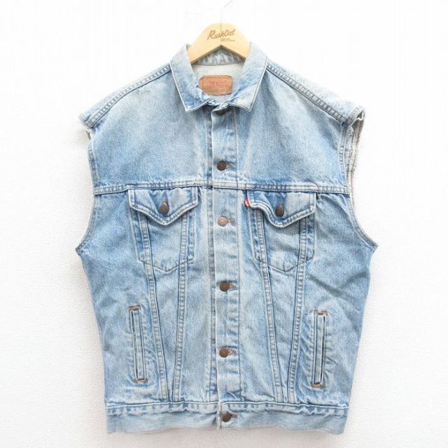 【50%OFF】リーバイス 90s デニムベスト ネイビー M | 古着