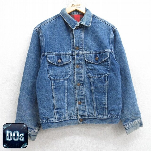 【50%OFF】ギャップ 00s ジージャン 内側フランネル ネイビー M | 古着