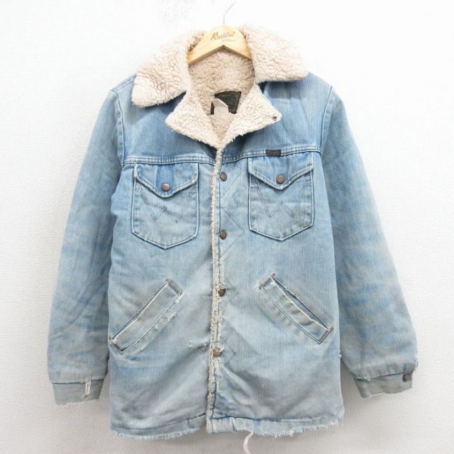 【20%OFF】ラングラー 80s デニムジャケット ボア ネイビー L | 古着