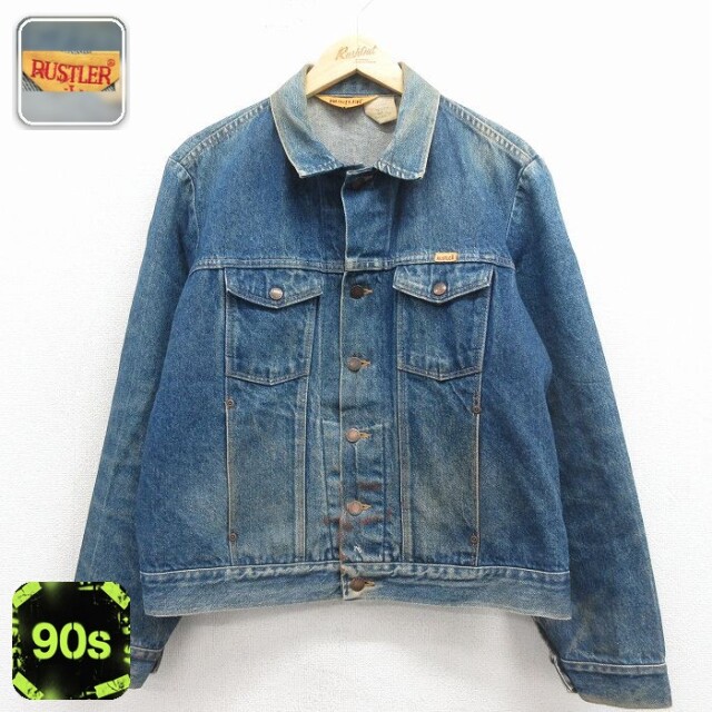 ラスラー 90s ジージャン ネイビー L | 古着