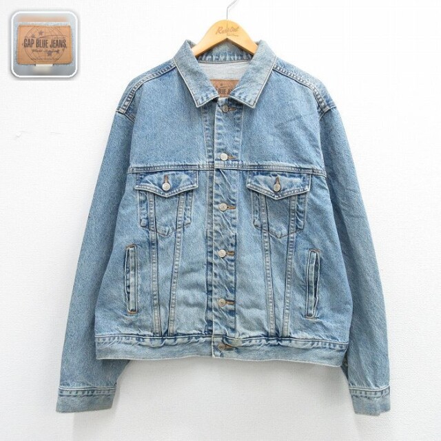【50%OFF】ギャップ 長袖ジージャン ネイビー XL | 古着