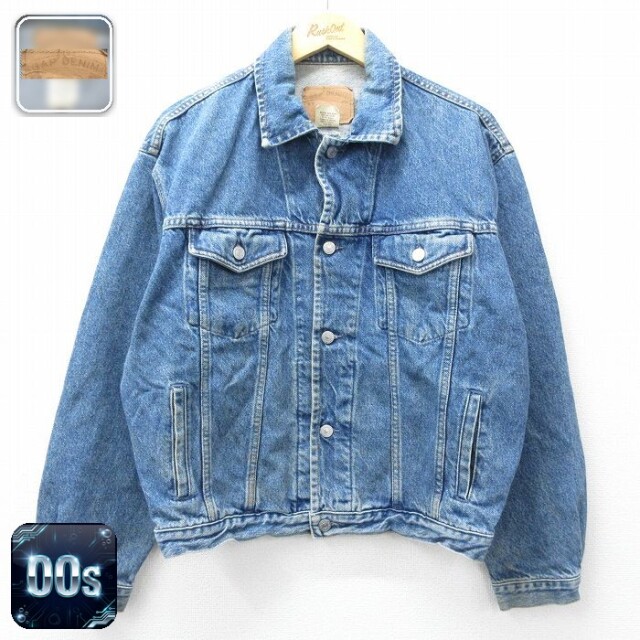 【20%OFF】ギャップ 00s ジージャン ネイビー メンズL相当 | 古着