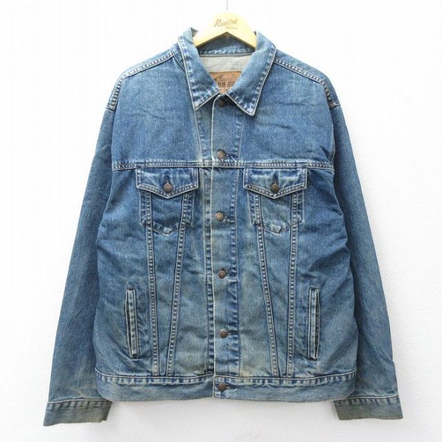 古着通販 XL☆古着 カベラス 長袖 ジージャン メンズ 00年代 00s