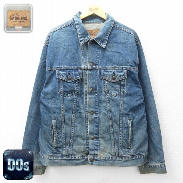 【20%OFF】ギャップ 00s ジージャン ネイビー メンズXL相当 | 古着