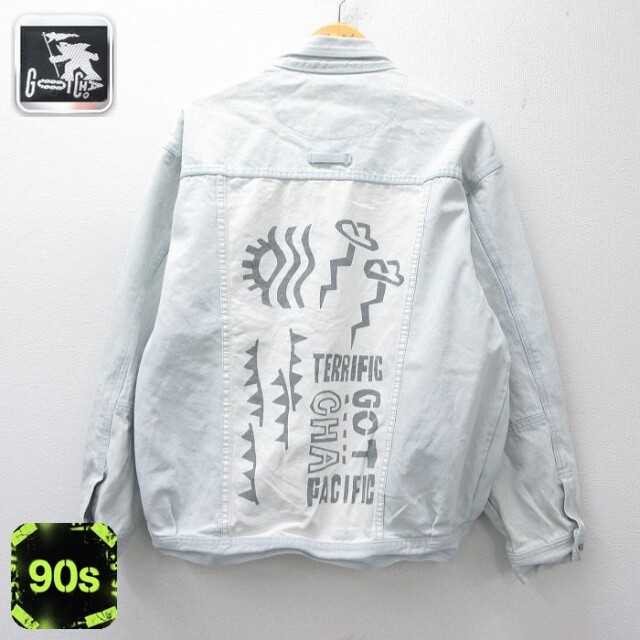 【20%OFF】ガッチャ 90s 長袖ジージャン ネイビー メンズXL相当 | 古着
