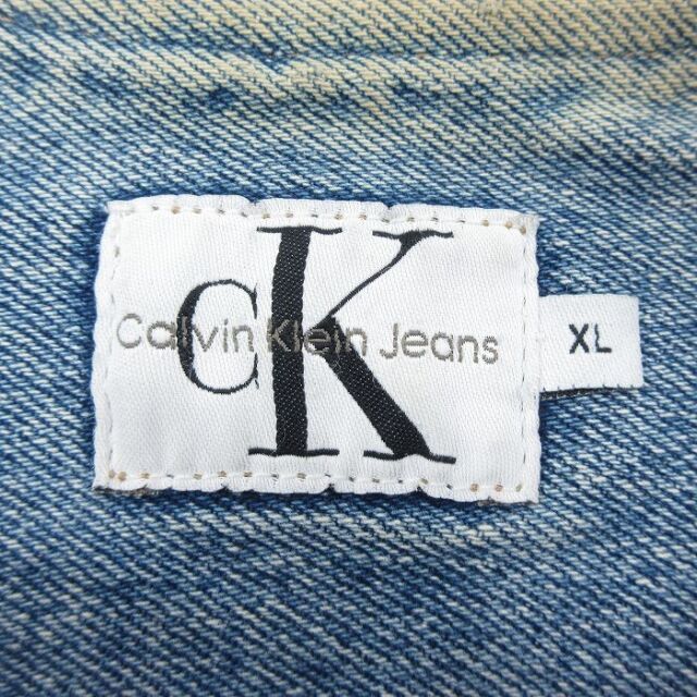 古着通販 M☆古着 カルバンクライン ブランド デニム ベスト メンズ 90