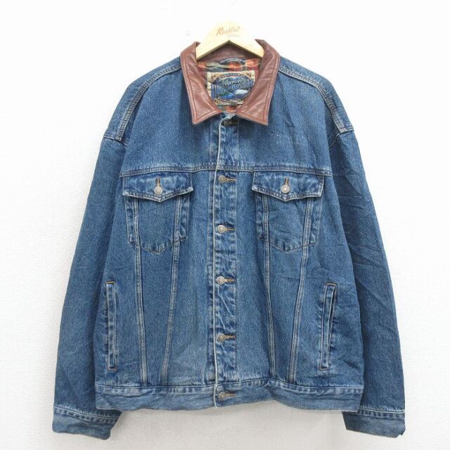 古着通販 XL☆古着 長袖 ジージャン メンズ 00年代 00s ハーレー