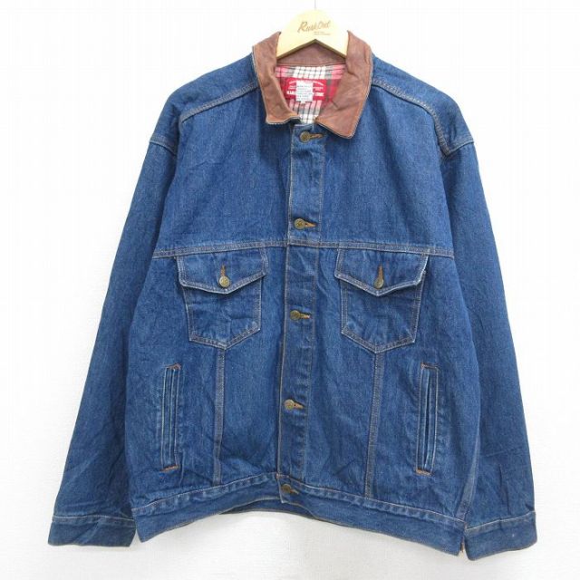 古着通販 XL☆古着 カベラス 長袖 ジージャン メンズ 00年代 00s