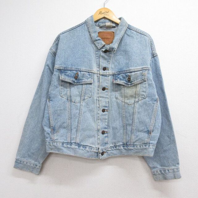 XL★古着 リーバイス Levis 70598 長袖 ジージャン メンズ 90年代 90s コットン ネイビー デニム 26aug06