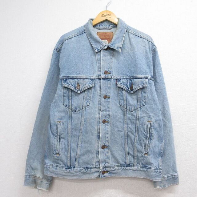 XL★古着 リーバイス Levis 70507 長袖 ジージャン メンズ 00年代 00s コットン ネイビー デニム 26aug06