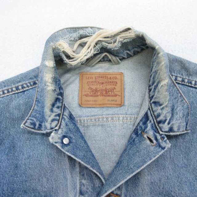 古着通販 XL☆古着 Levi's リーバイス 70507 長袖 デニム ジャケット