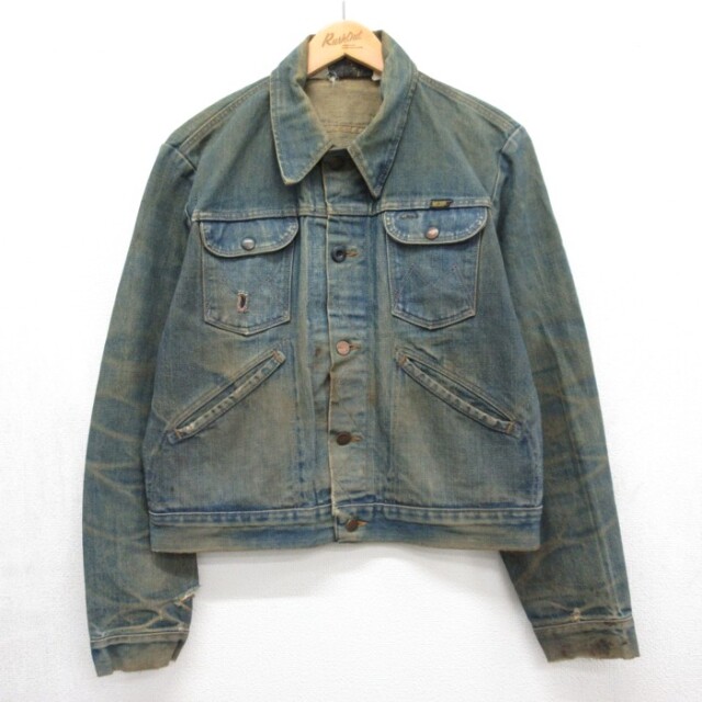 古着通販 M☆古着 MAVERICK 長袖 デニム ジャケット メンズ 80年代 80s