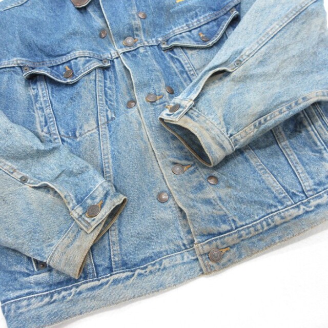 古着通販 XL☆古着 長袖 デニム ジャケット メンズ 90年代 90s