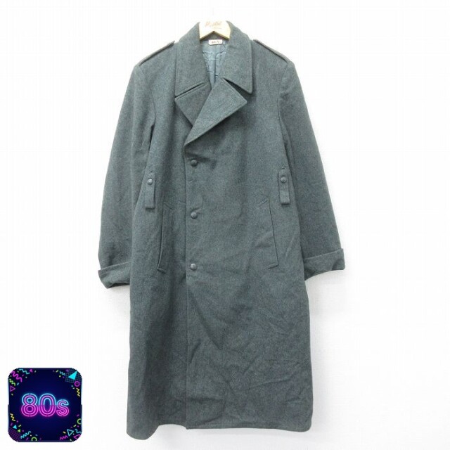 【50%OFF】80s ミリタリーコート 霜降り グリーン L | 古着