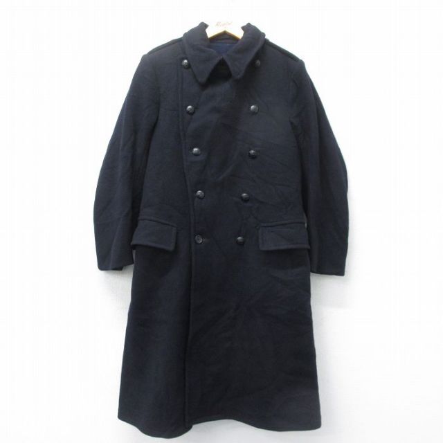 古着通販 M☆古着 長袖 ビンテージ ミリタリー グレート コート メンズ