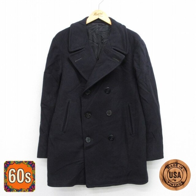 【50%OFF】USネイビー 60s ピーコート ネイビー M | 古着