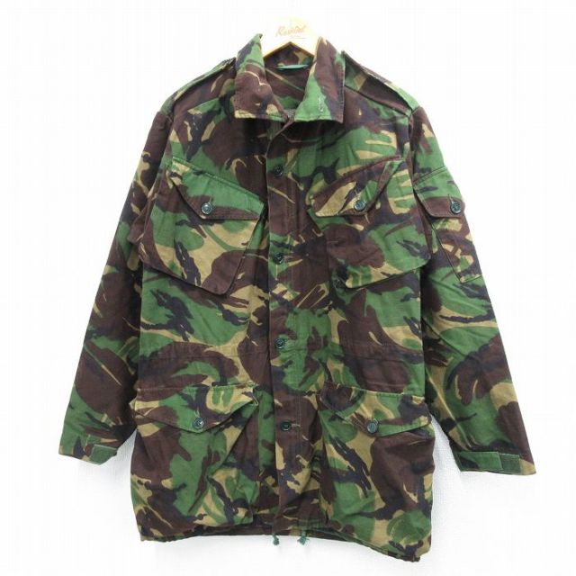 イギリス軍 90s コンバットジャケット 迷彩 グリーン M | 古着