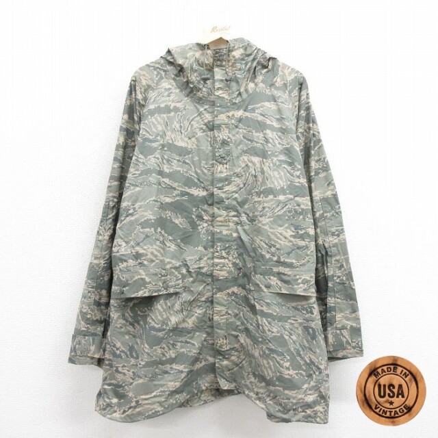【50%OFF】長袖ミリタリージャケット デジタルタイガーカモ グレー XL | 古着