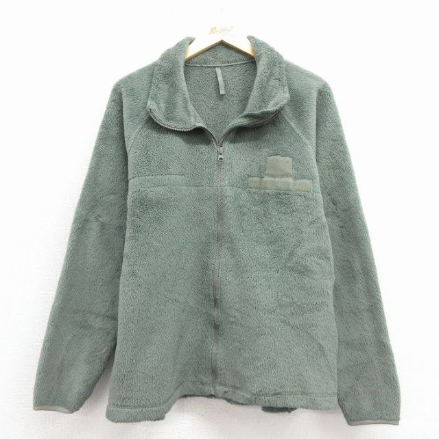 【20%OFF】M★古着 長袖 ミリタリー フリース ジャケット メンズ ECWCS GEN3 レベル3 ポーラテック 緑 25nov12