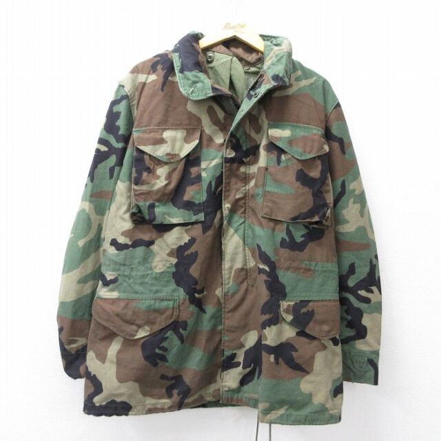 【50%OFF】90s M-65ミリタリーフィールドジャケット ウッドランドカモ L | 古着