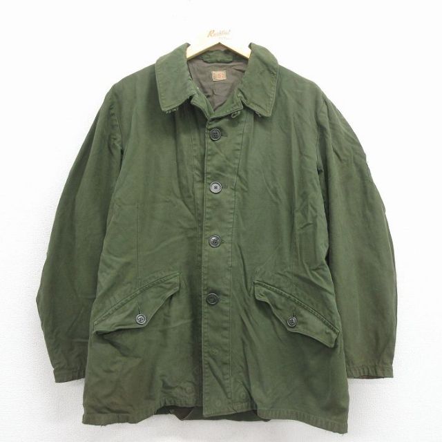 L★古着 長袖 ミリタリー ジャケット メンズ 80年代 80s スウェーデン軍 緑【spe】 25nov25