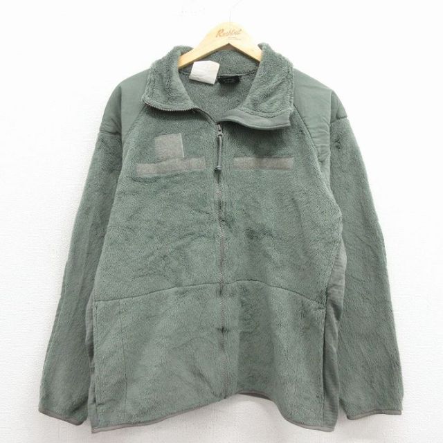 XL★古着 長袖 ミリタリー フリース ジャケット メンズ 00年代 00s GEN3 レベル3 ポーラテック USA製 緑系【spe】 25nov29