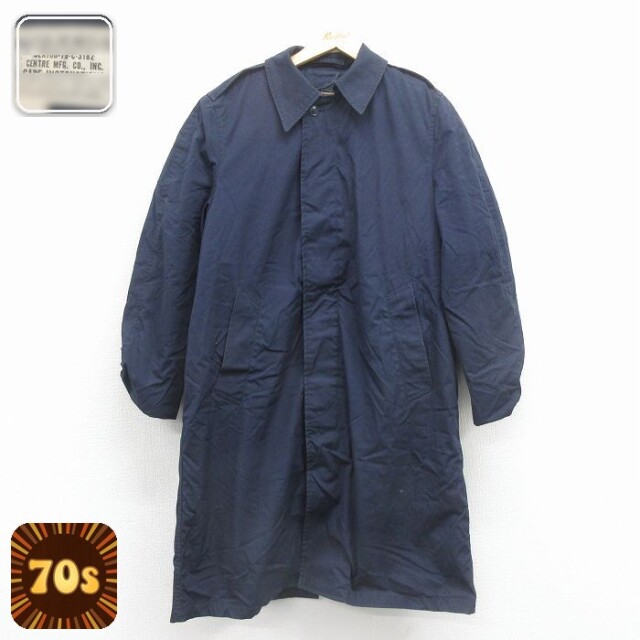 【50%OFF】70s ミリタリーコート 内側ボア ネイビー L | 古着