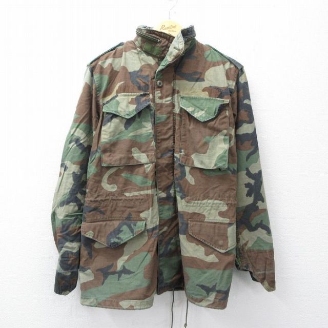 【20%OFF】M-65ミリタリーフィールドジャケット ウッドランドカモ グリーン M | 古着