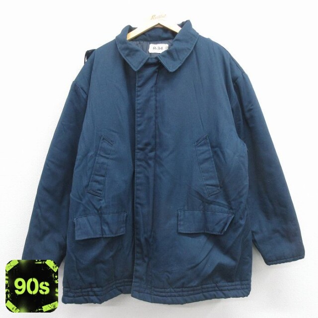 【50%OFF】ミリタリー 90s B-34ジャケット 内側キルティング ネイビー XL | 古着