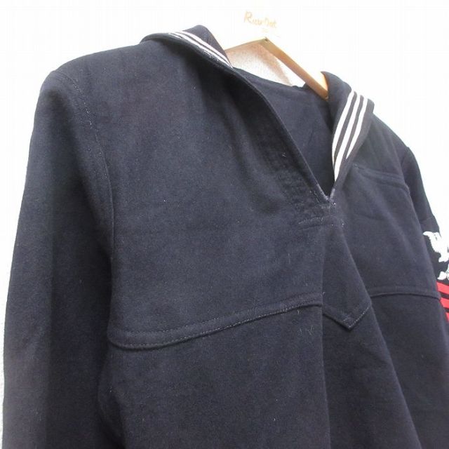 古着通販 M☆古着 長袖 ビンテージ ミリタリー セーラー ジャケット