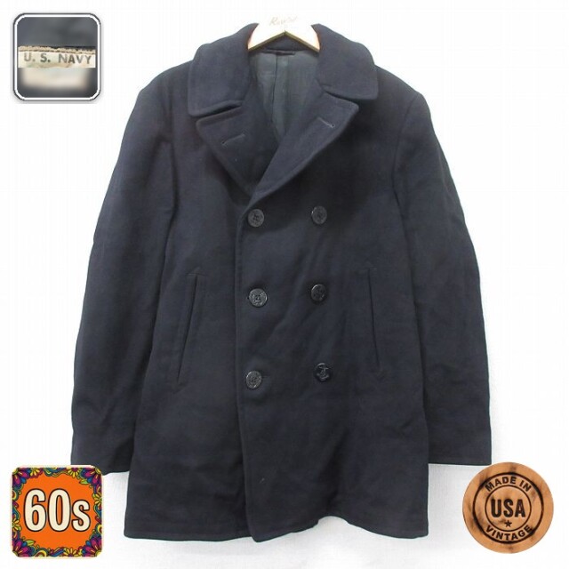【50%OFF】60s ピーコート ネイビー M | 古着