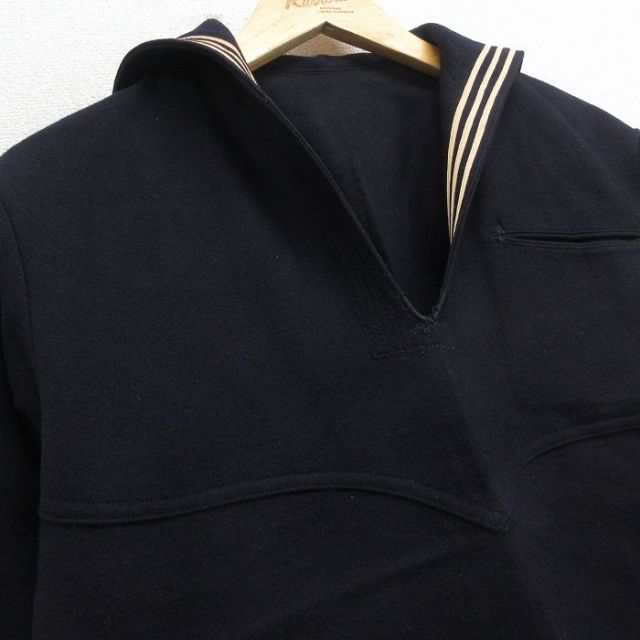 古着通販 M☆古着 長袖 ビンテージ ミリタリー セーラー ジャケット