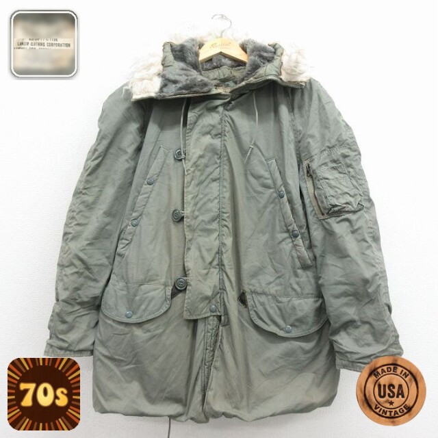 【50%OFF】70s N-3Bミリタリージャケット グレー L | 古着