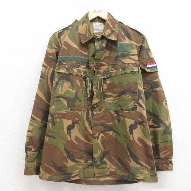 【20%OFF】オランダ軍 ミリタリージャケット 迷彩 ブラウン L | 古着