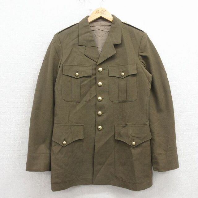 【20%OFF】80s ミリタリージャケット 将校服 グリーン M | 古着